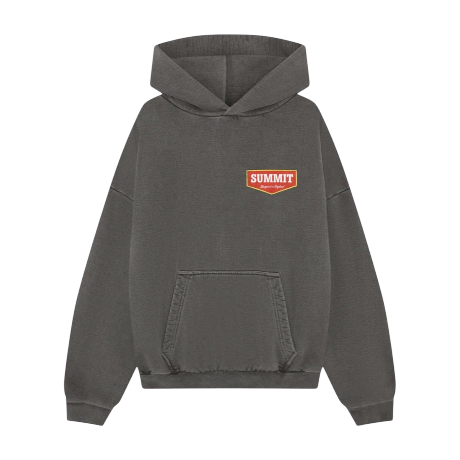SUMMIT PATCH LOGO HOODIE VINTAGE GREY