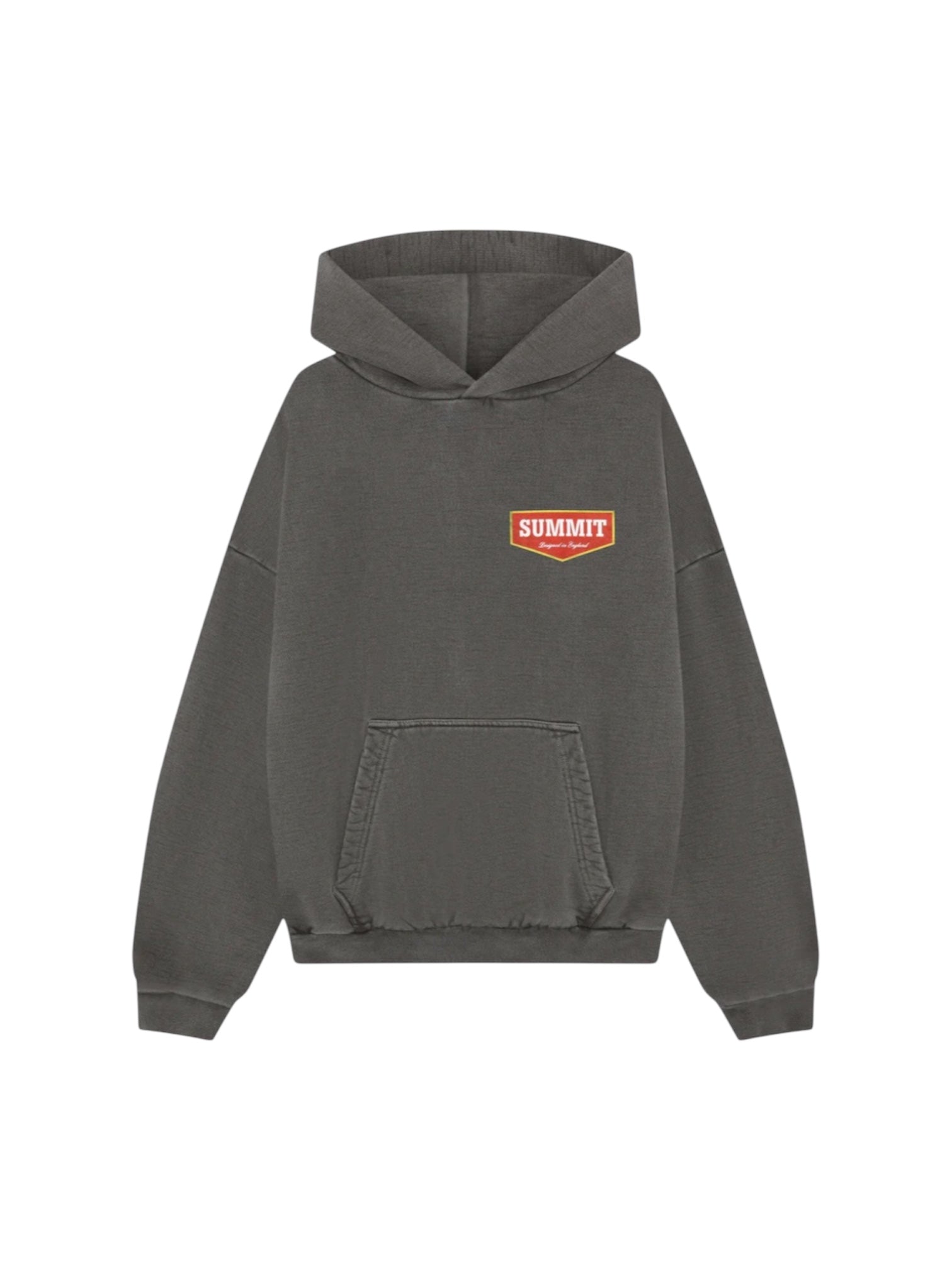 SUMMIT PATCH LOGO HOODIE VINTAGE GREY