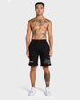 Annie Hood College Logo Black Sweatshorts