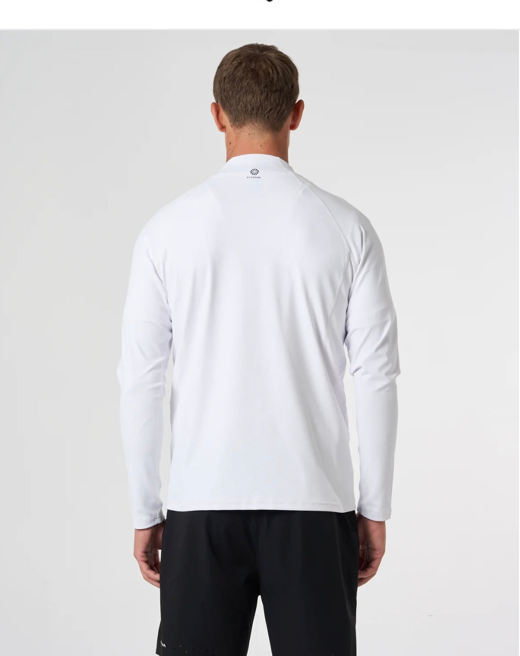 COVA DAILY WHITE 1/4 ZIP
