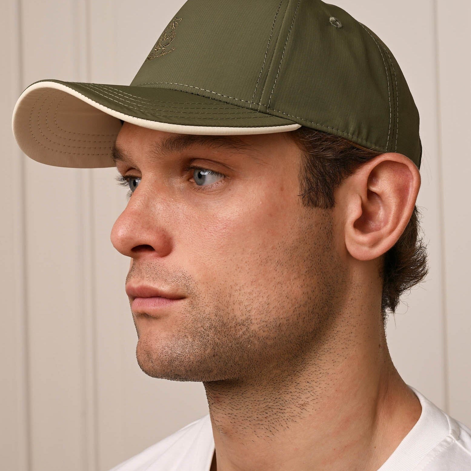 Belier Crest Logo Cap Olive