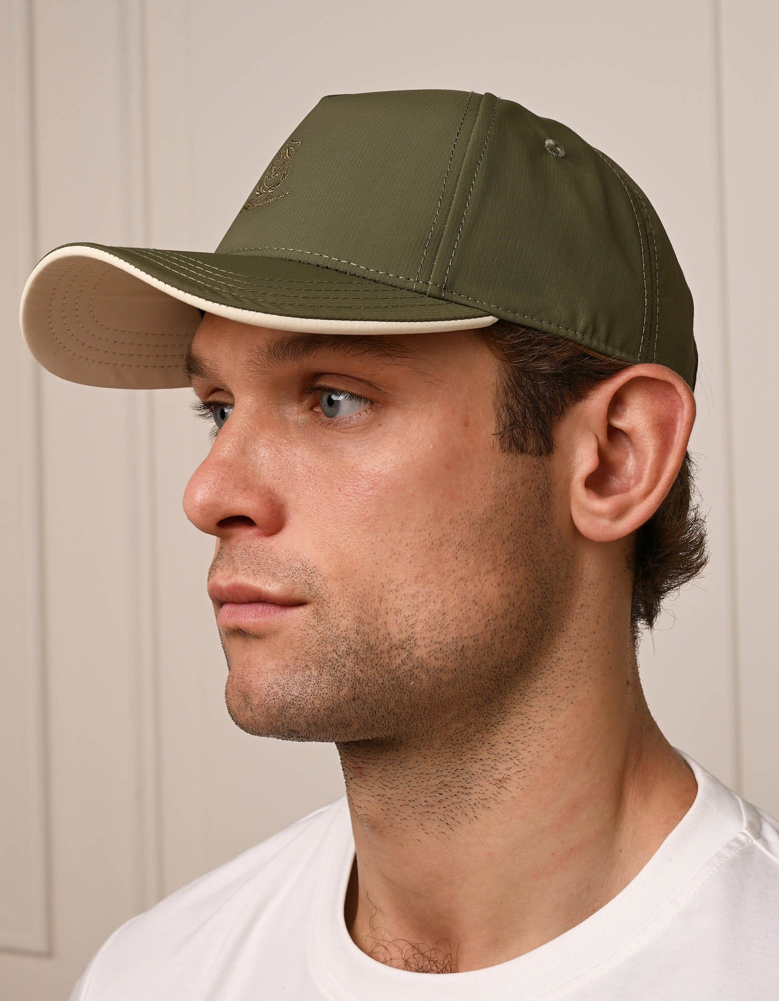 Belier Crest Logo Cap Olive