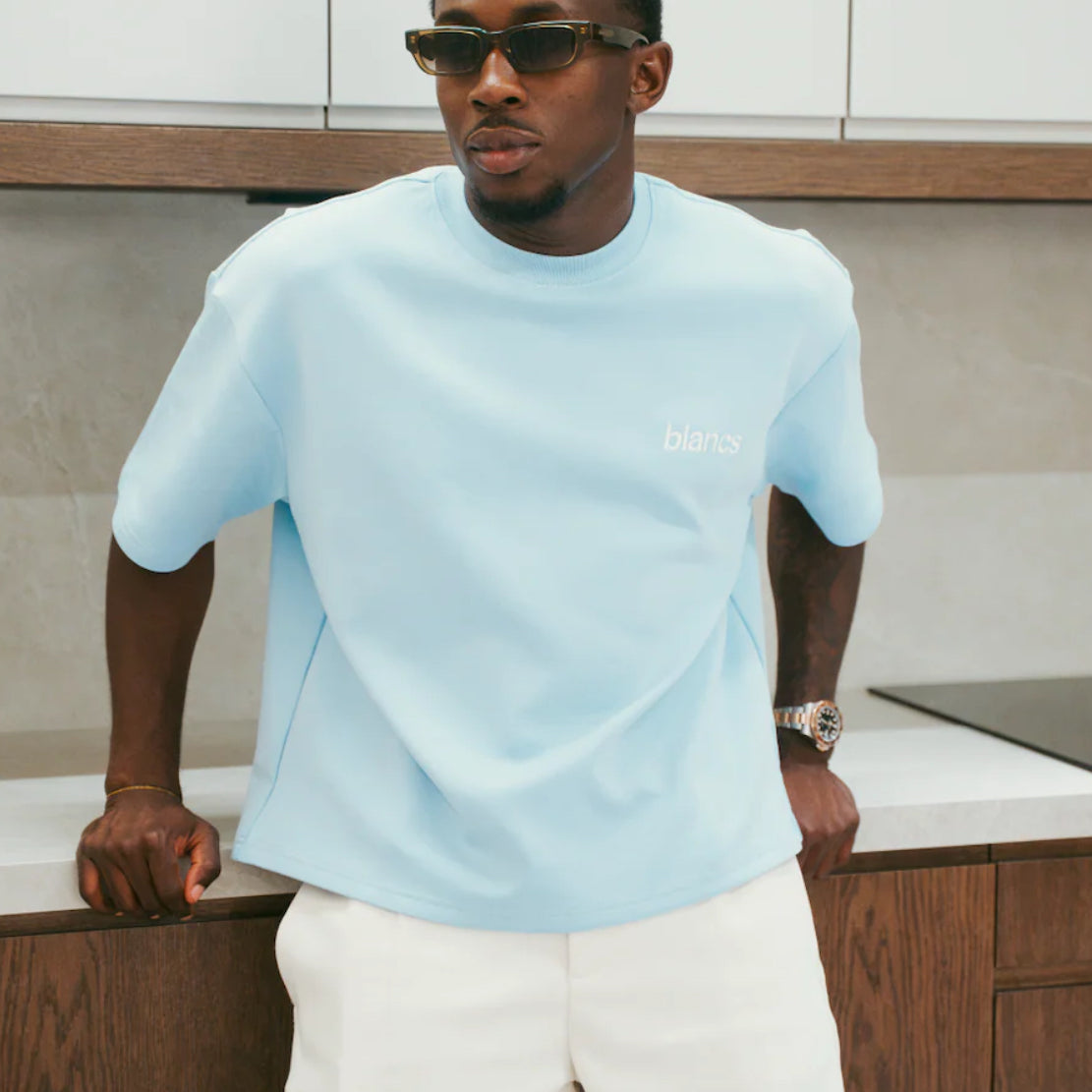BLANCS Classic Logo T-Shirt “Light Blue