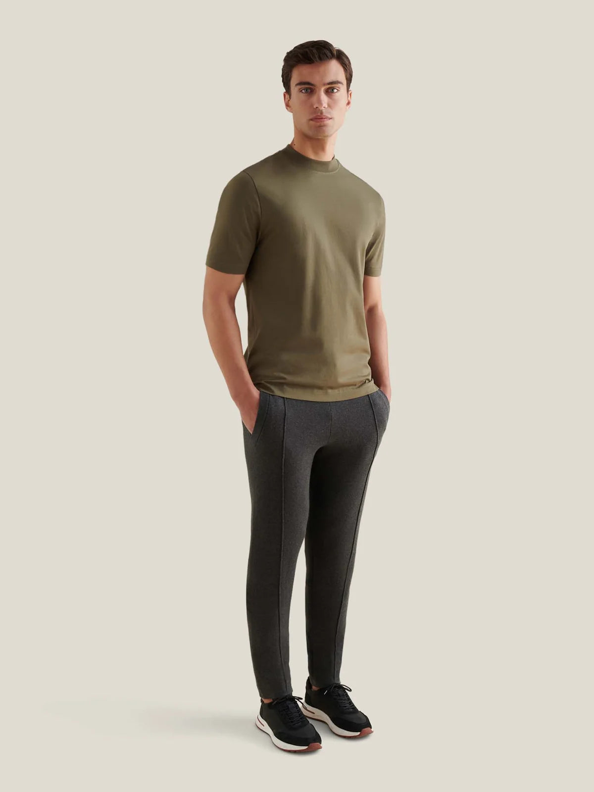 PECKHAM RYE DEVONSHIRE MERCERISED COTTON T-SHIRT IN SEA TURTLE