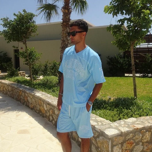 PLAYERS ONLY Blue Mesh Shorts, alternate view 2