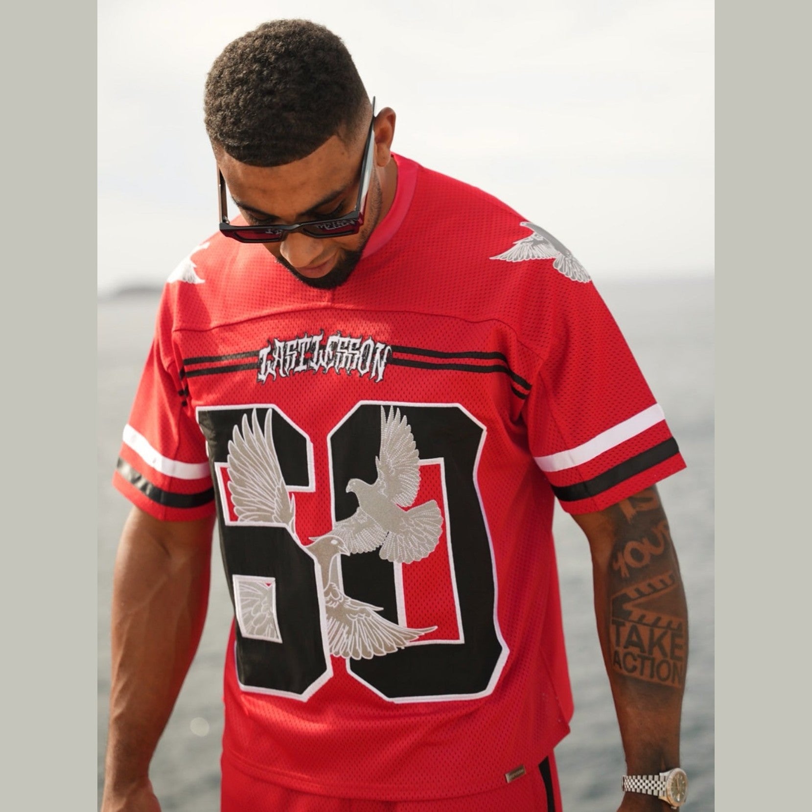 Last Lesson Eagle Jersey Red, alternate view 2
