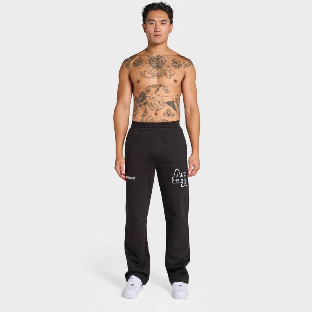Annie Hood Straight Leg Black Joggers