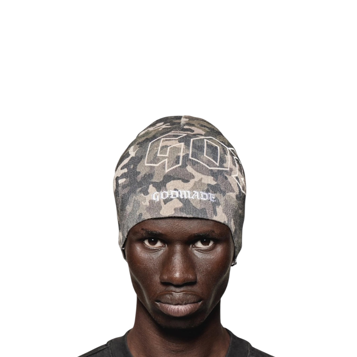 GODMADE BURNOUT - CAMO BEANIE