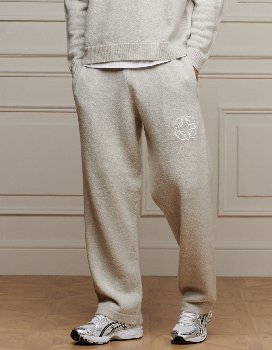 Belier Grey Mohair Knit Sweatpants