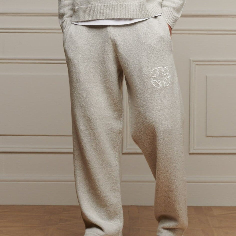Belier Grey Mohair Knit Sweatpants