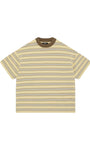SUMMIT HEAVYWEIGHT T SHIRT YELLOW STRIPE