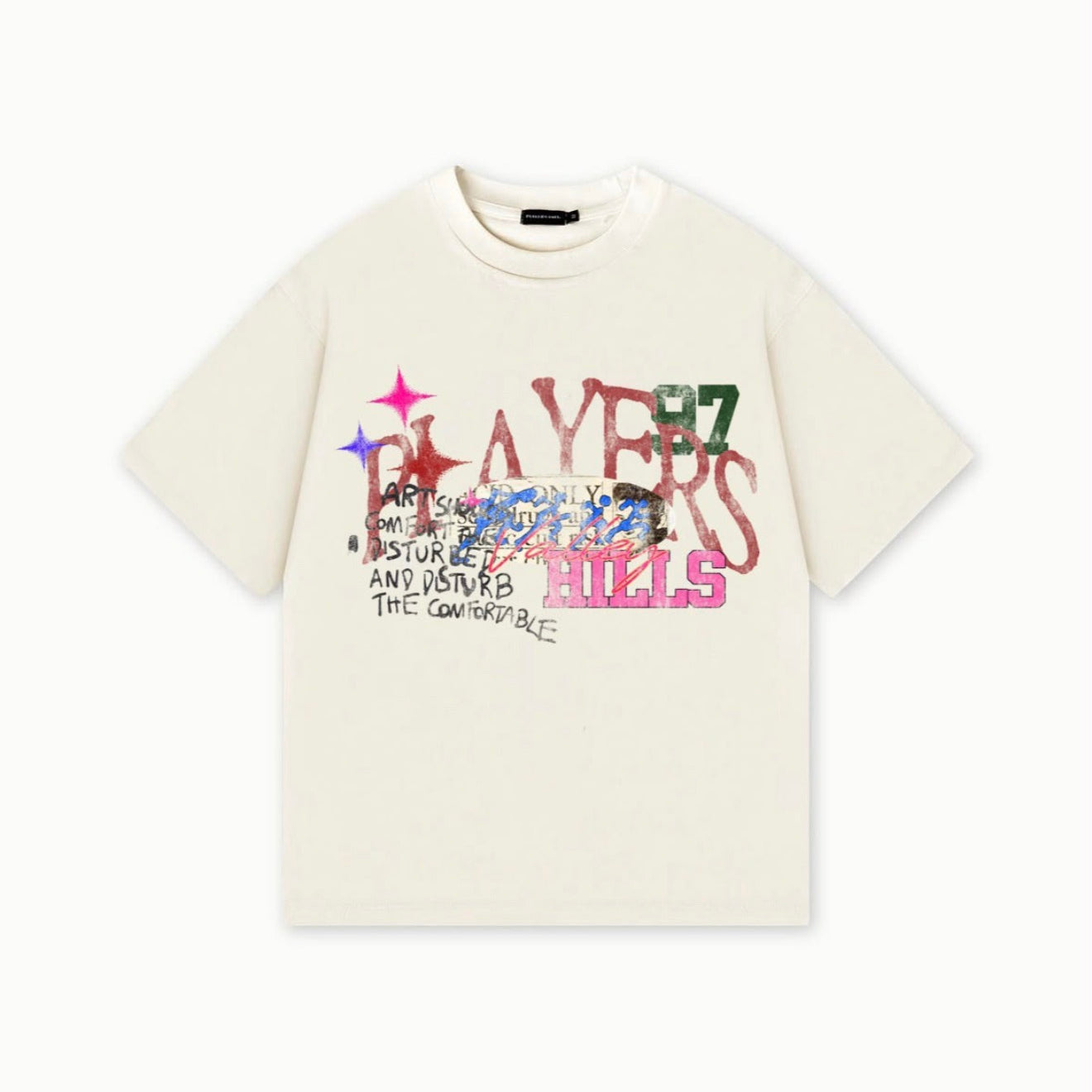Players Only Hills T Shirt Ecru