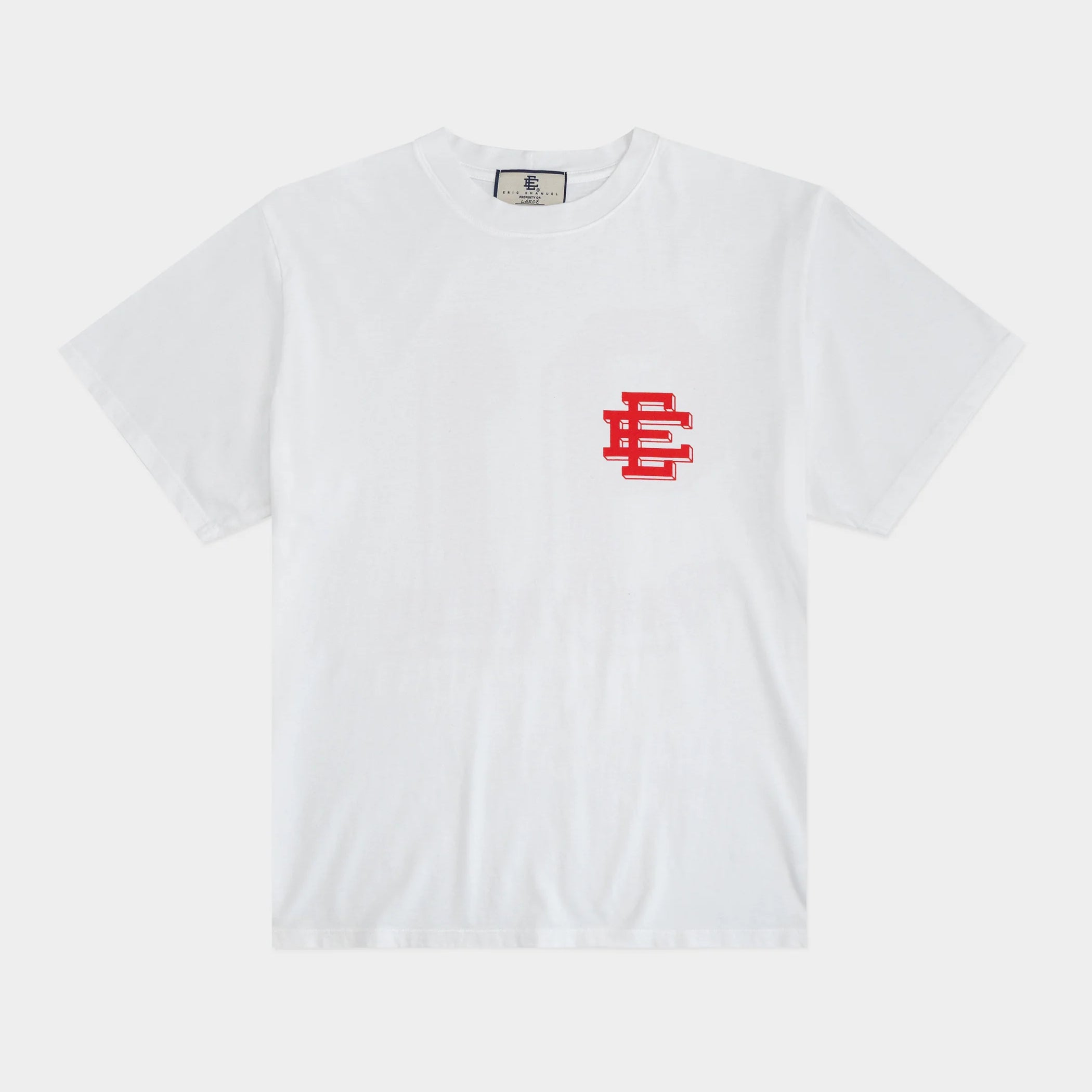 Eric Emanuel White/Red Basic Tee