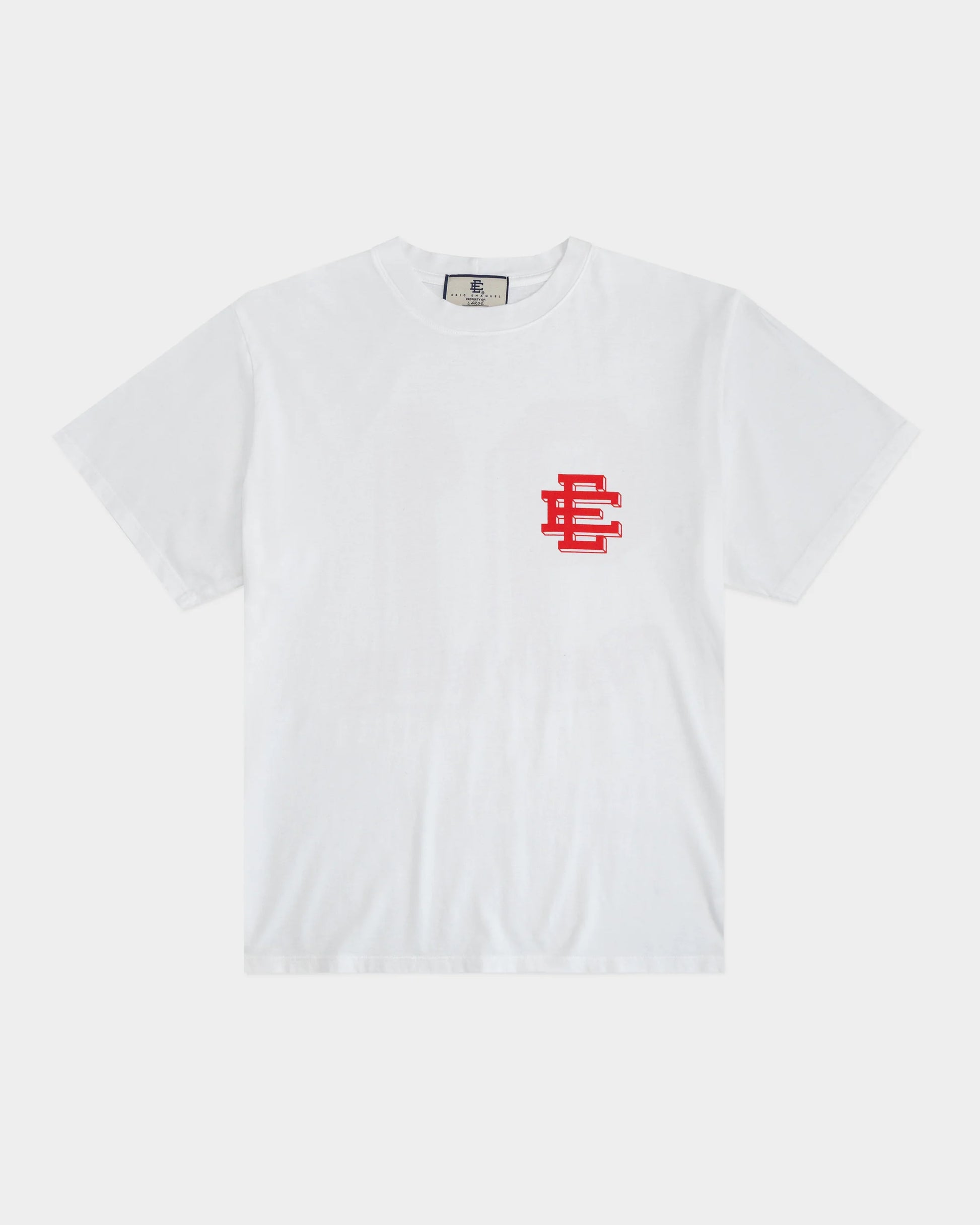 Eric Emanuel White/Red Basic Tee