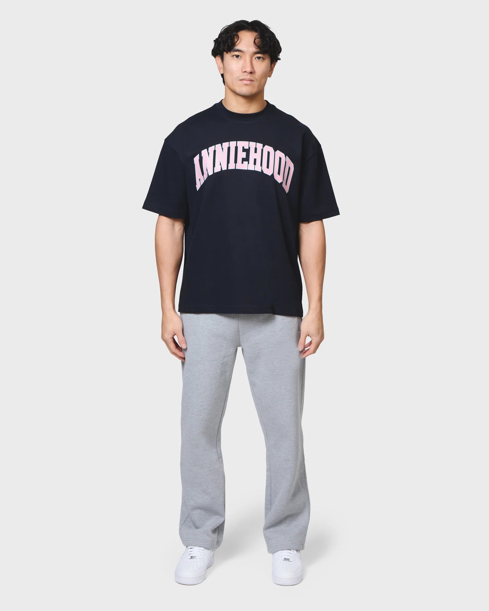Annie Hood College Arch Navy T Shirt