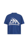 GODMADE LOGO WASHED BLUE TEE