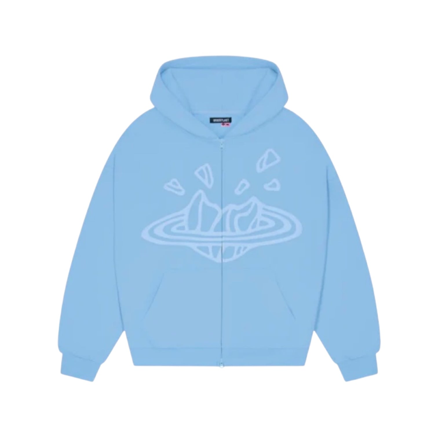BROKEN PLANET ZIP UP SKY BLUE