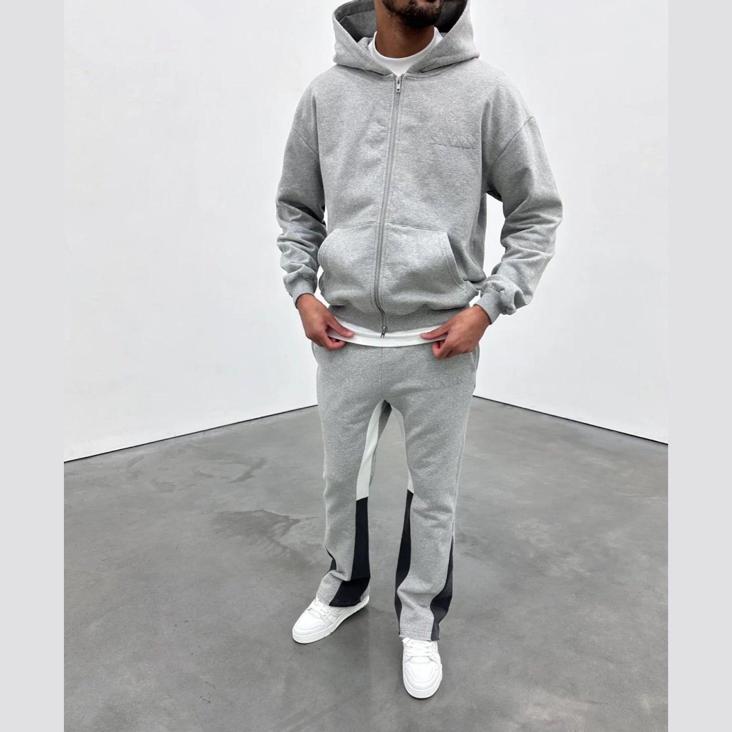 Siarr Flared Joggers ‘Light Grey’