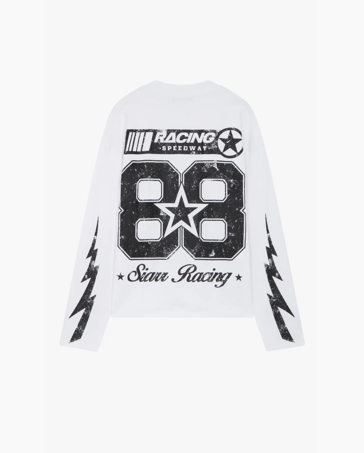 SIARR SPEEDWAY L/S TEE ( WHITE)