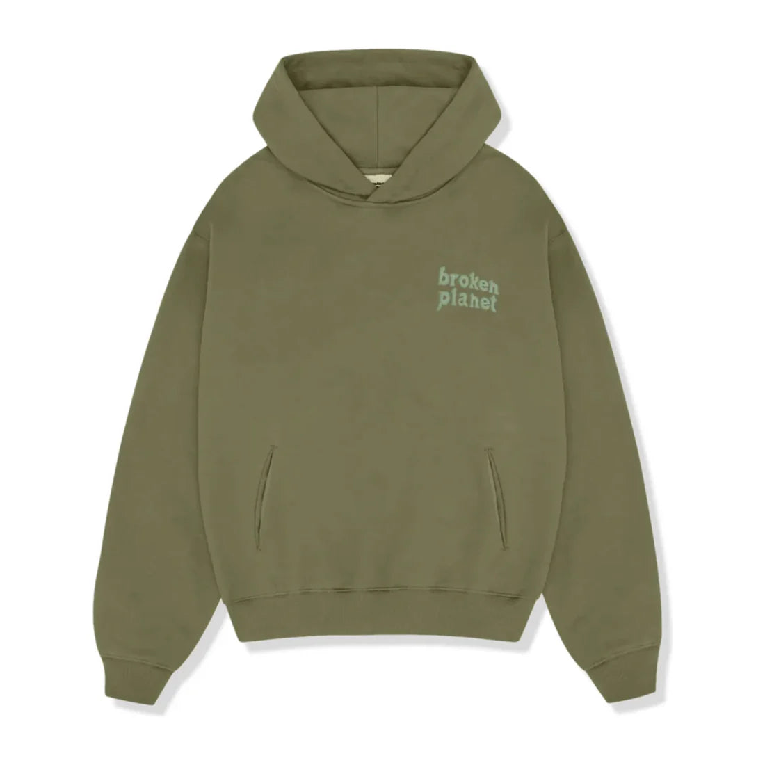 Broken Planet Basics Hoodie ‘Olive Green’