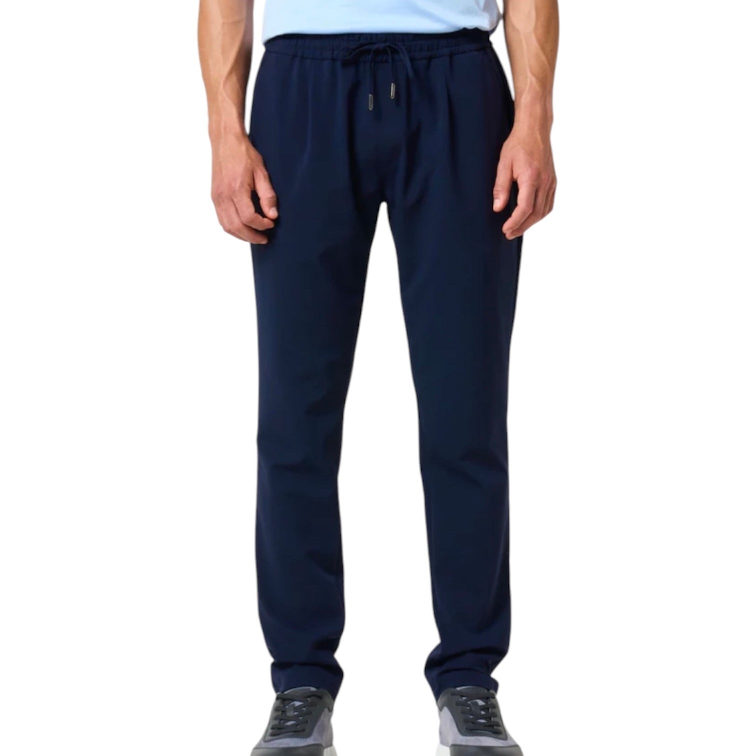 LOIANO SLIM FIT TECH TROUSERS NAVY