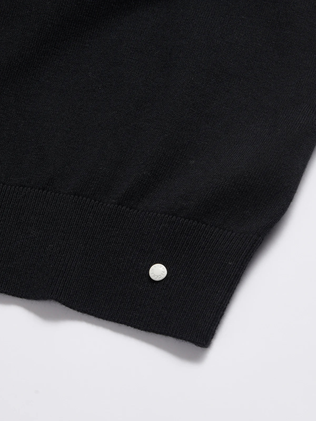 PECKHAM RYE GENEVESE KNITTED T-SHIRT IN BLACK