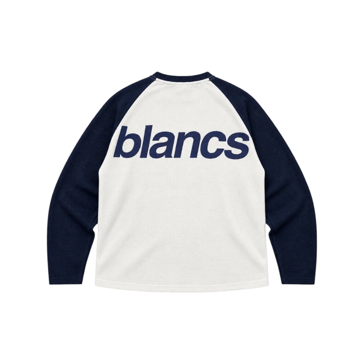 BLANCS Raglan Waffle Knit - Navy