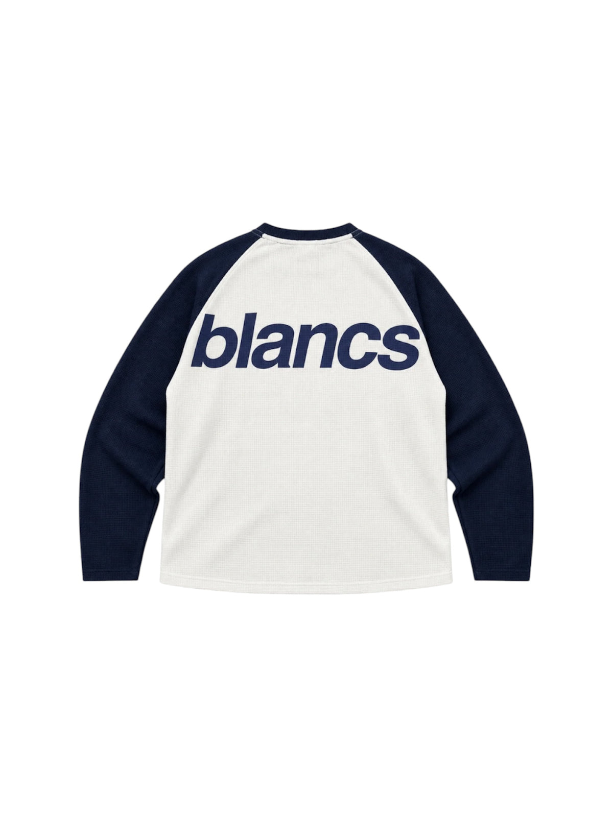BLANCS Raglan Waffle Knit - Navy
