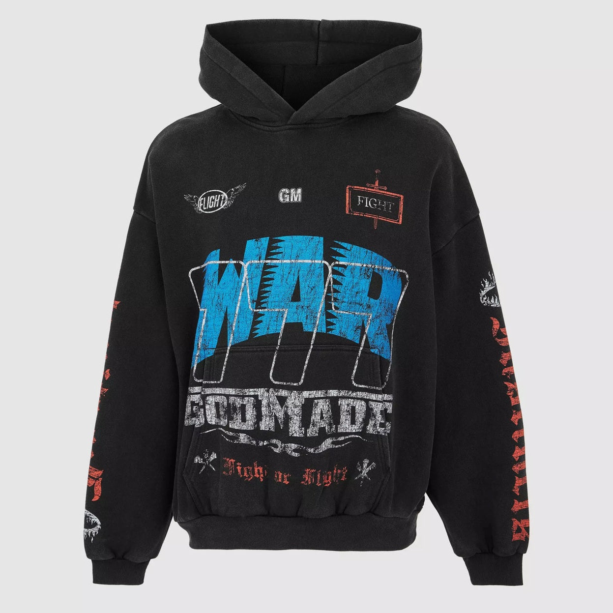 Godmade War Hoodie Black