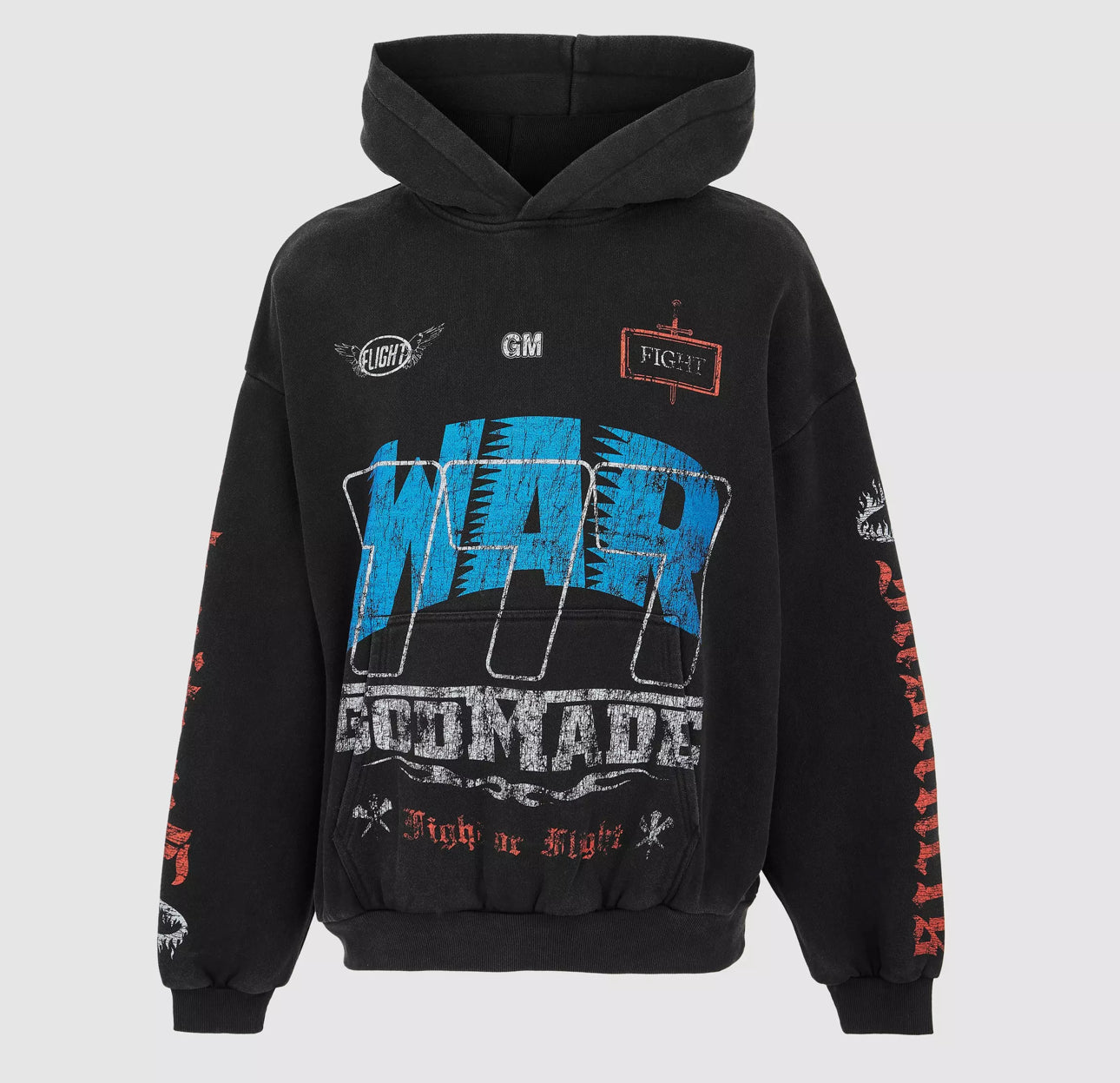 Godmade War Hoodie Black