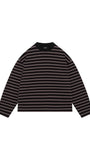 SUMMIT HEAVYWEIGHT LONG SLEEVE T SHIRT BLACK STRIPE