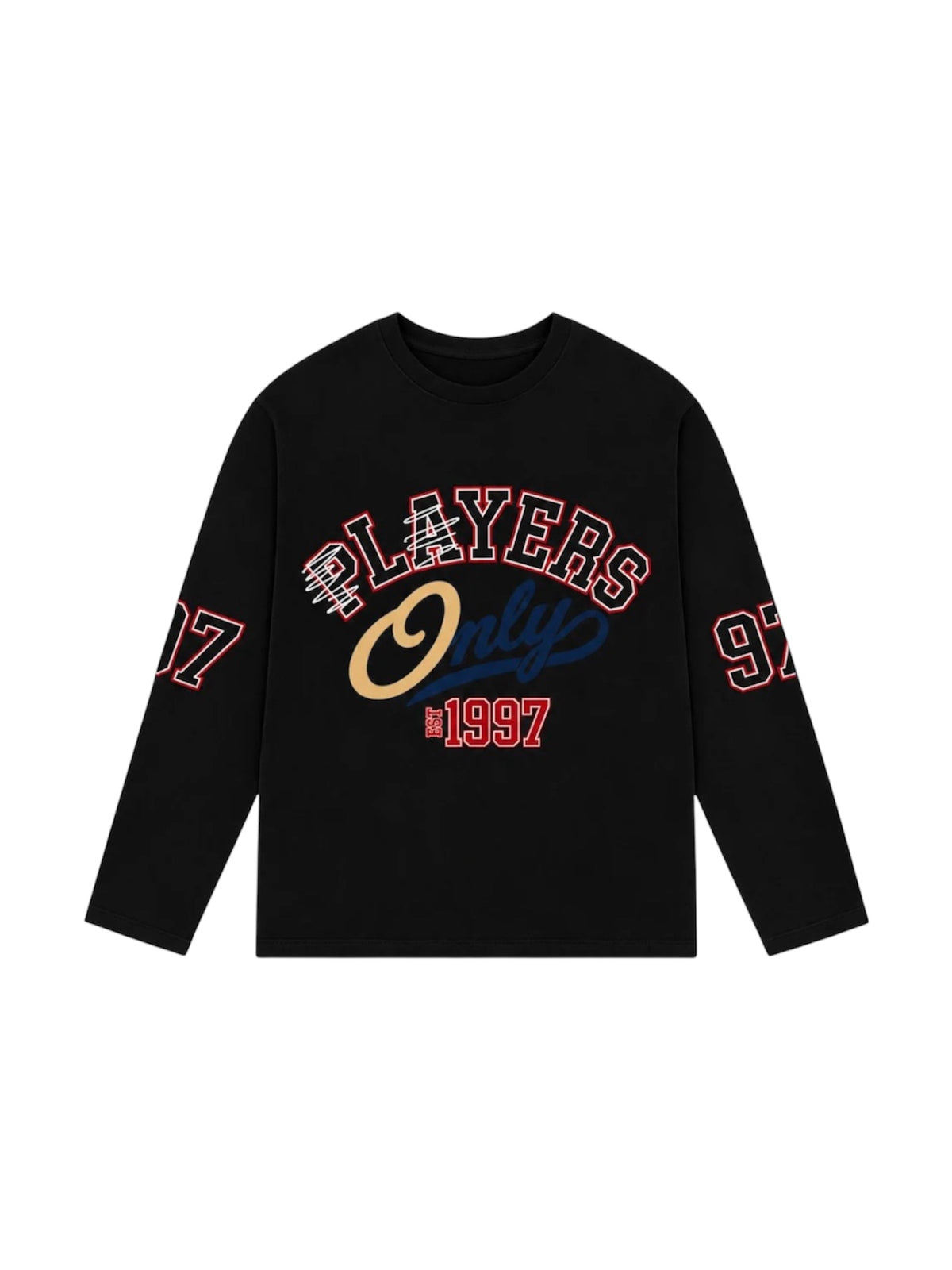 PLAYERS ONLY BLACK JERSEY LONG SLEEVE