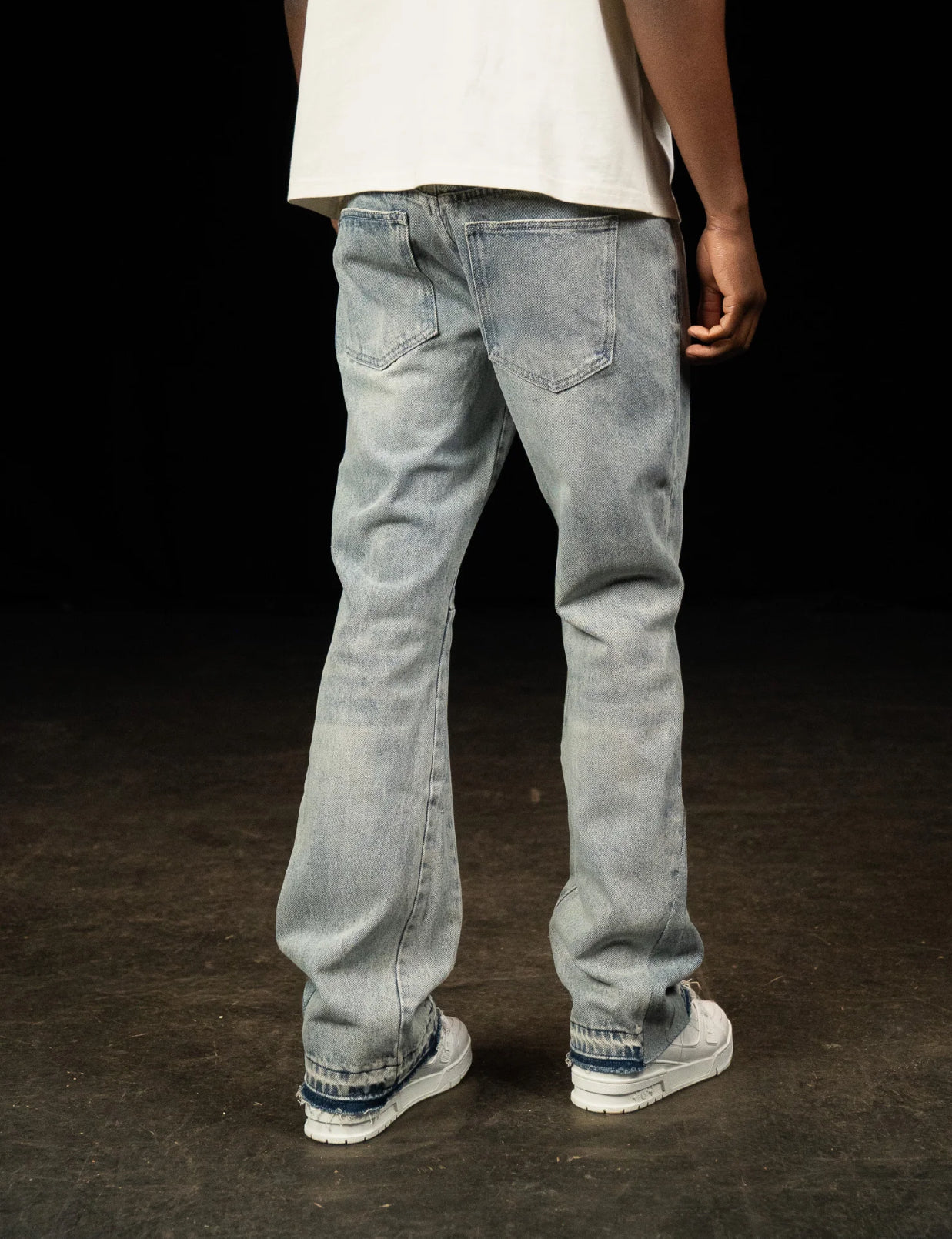 Siarr Flared Jeans Triple Blue