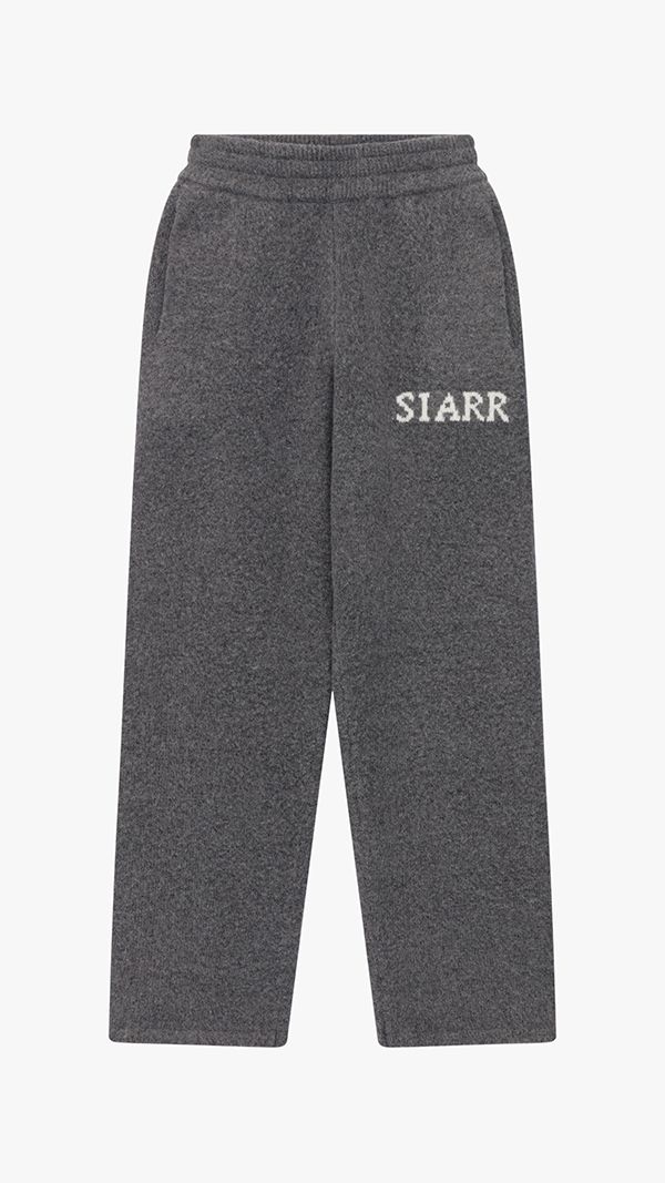 Siarr Charcoal Knit Joggers