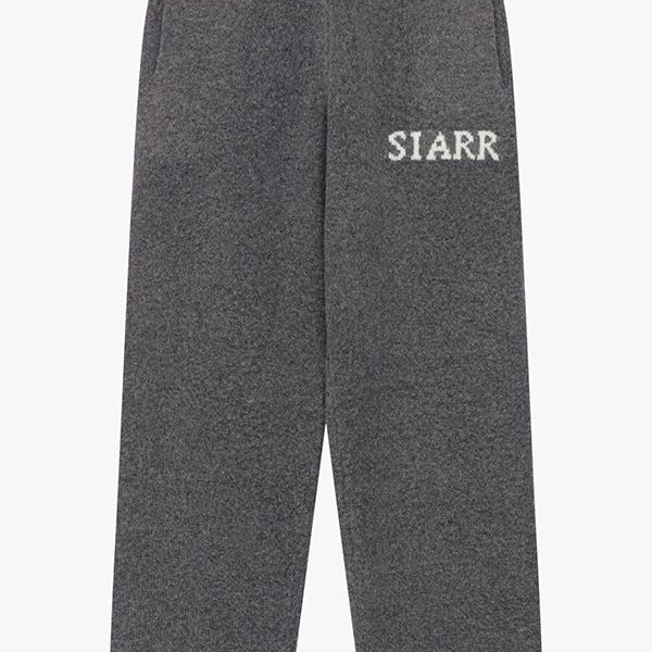 Siarr Charcoal Knit Joggers