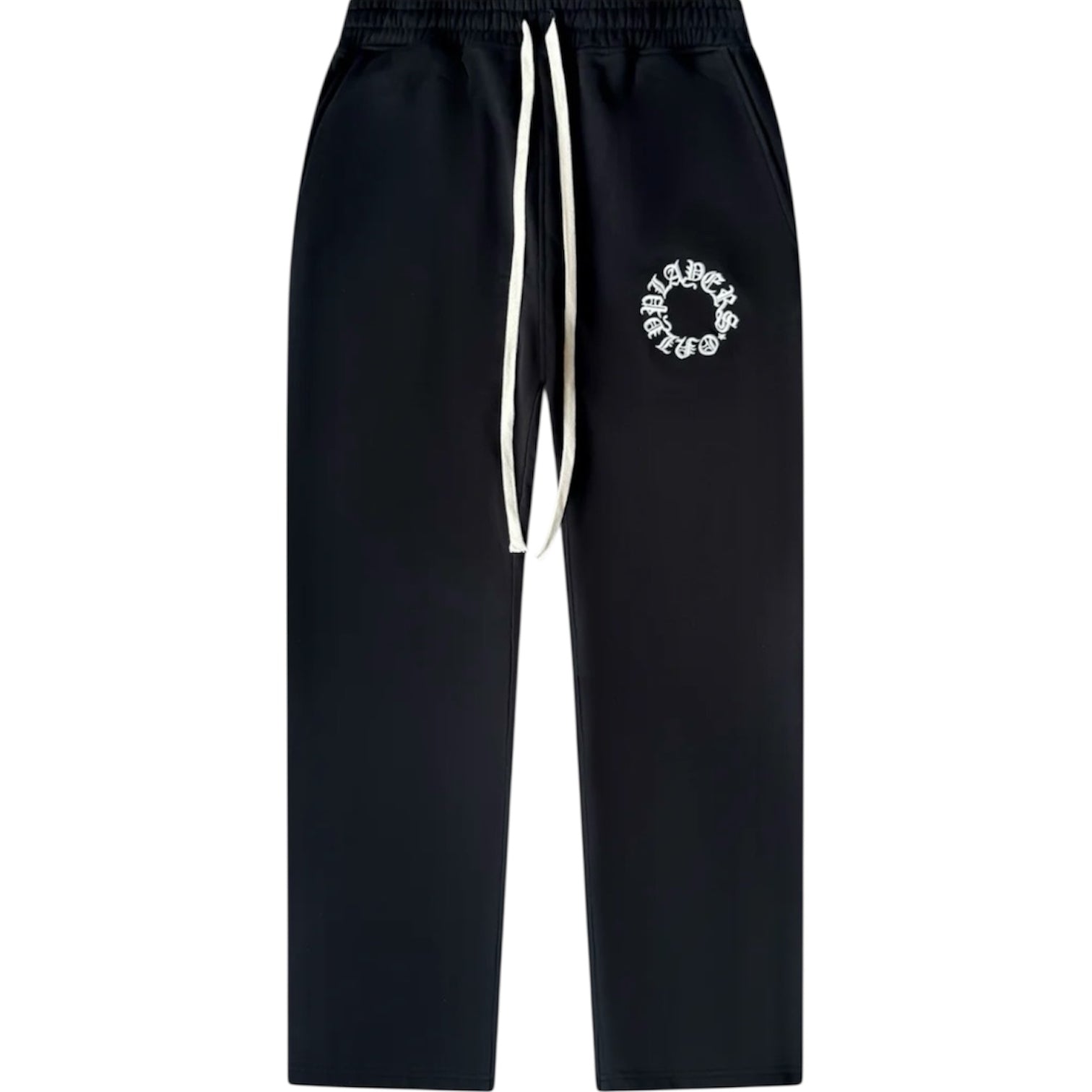 PLAYERS ONLY BLACK EMBROIDERED SWEATPANTS