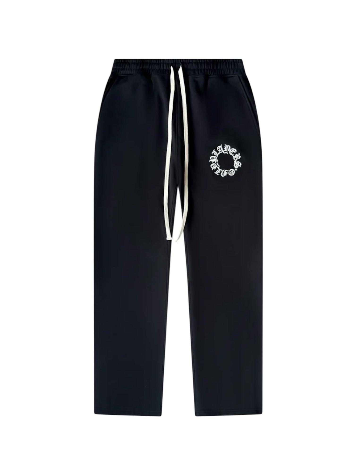 PLAYERS ONLY BLACK EMBROIDERED SWEATPANTS