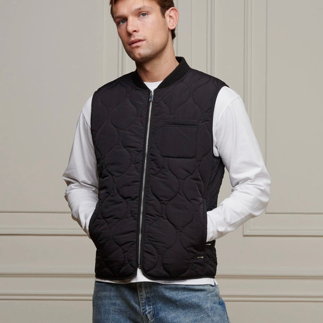 BELIER BLACK ONION QUILT GILET