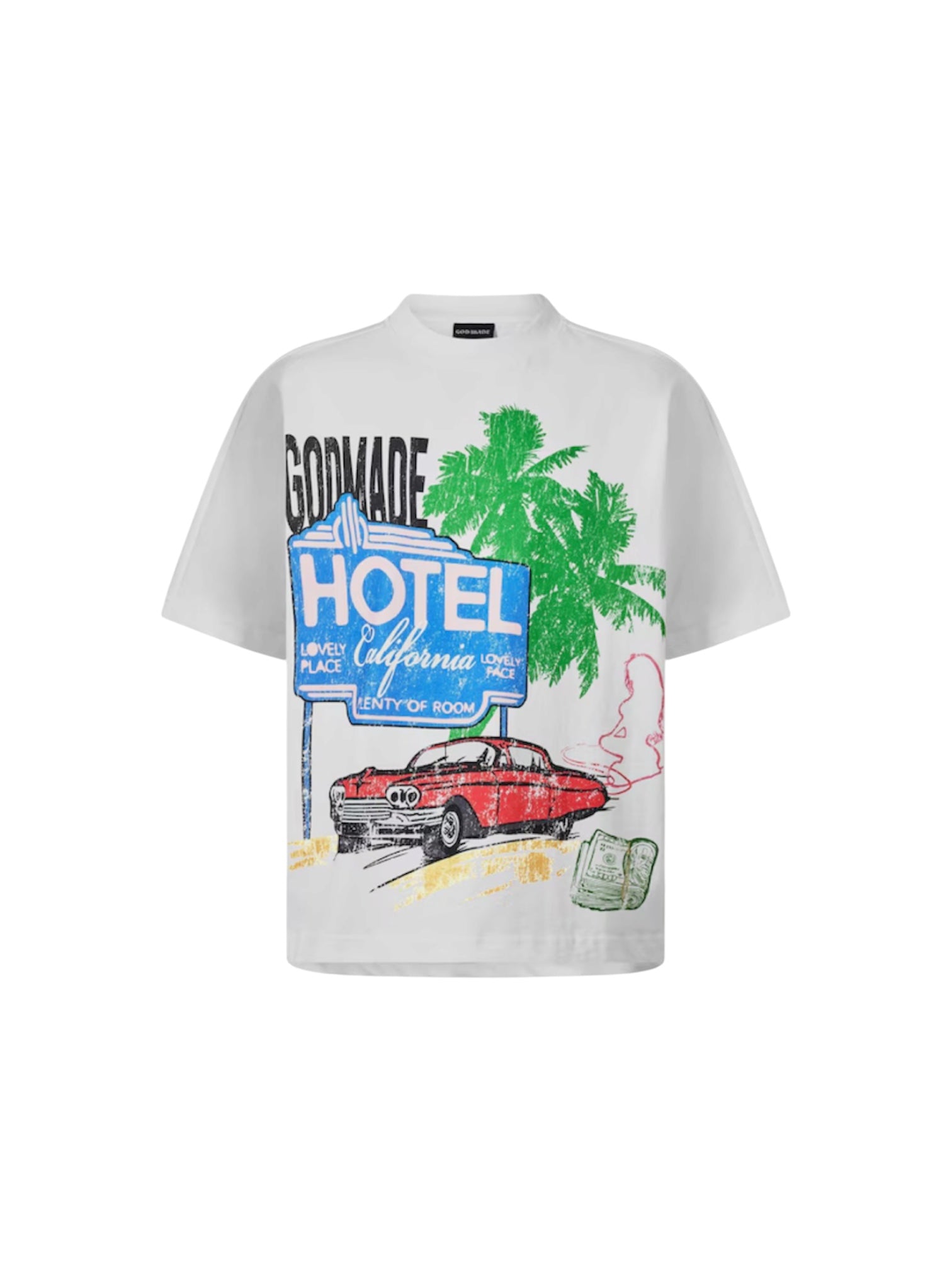 GODMADE HOTEL CALIFORNIA OFF WHITE TEE
