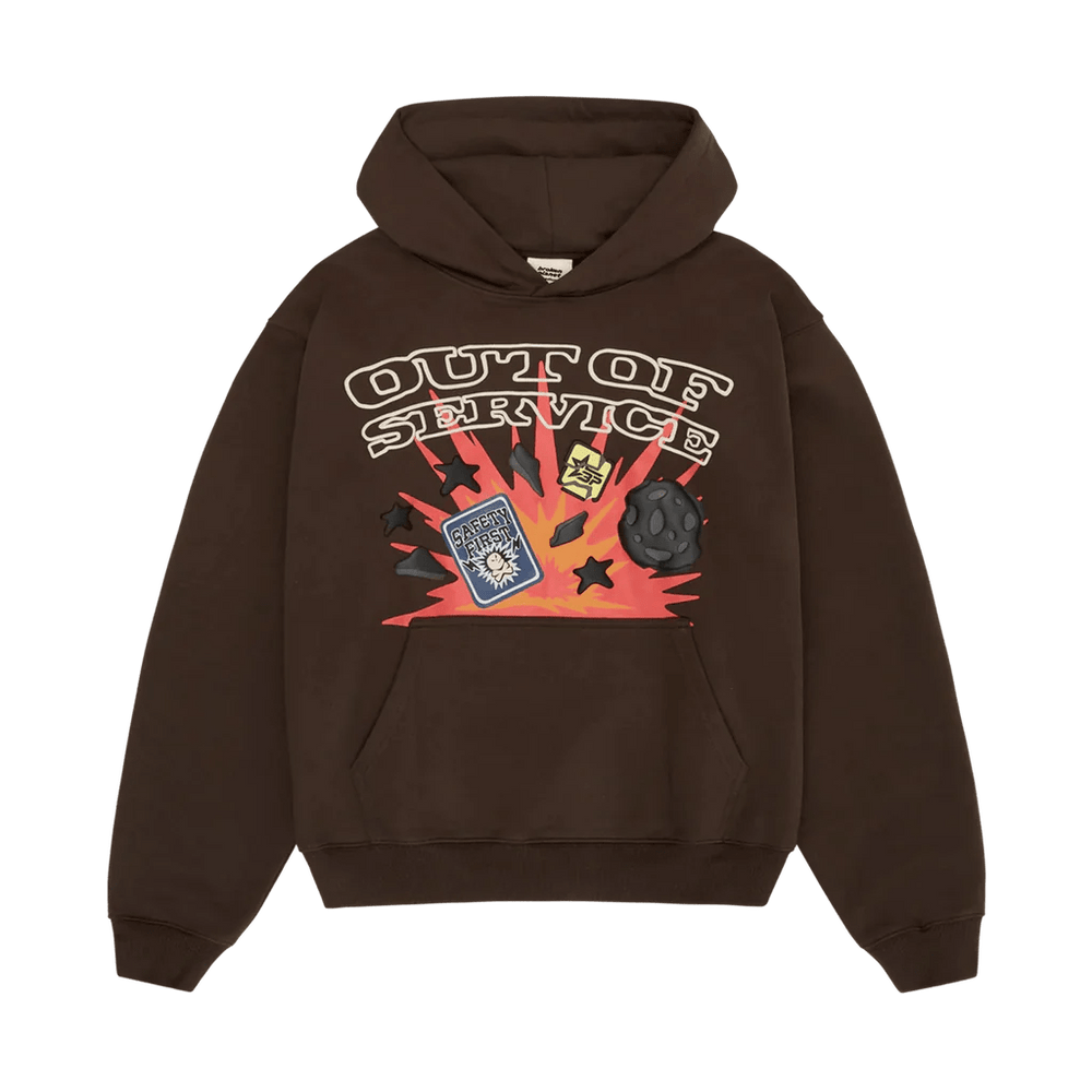 Broken Planet Out of Service Mocha Brown Hoodie