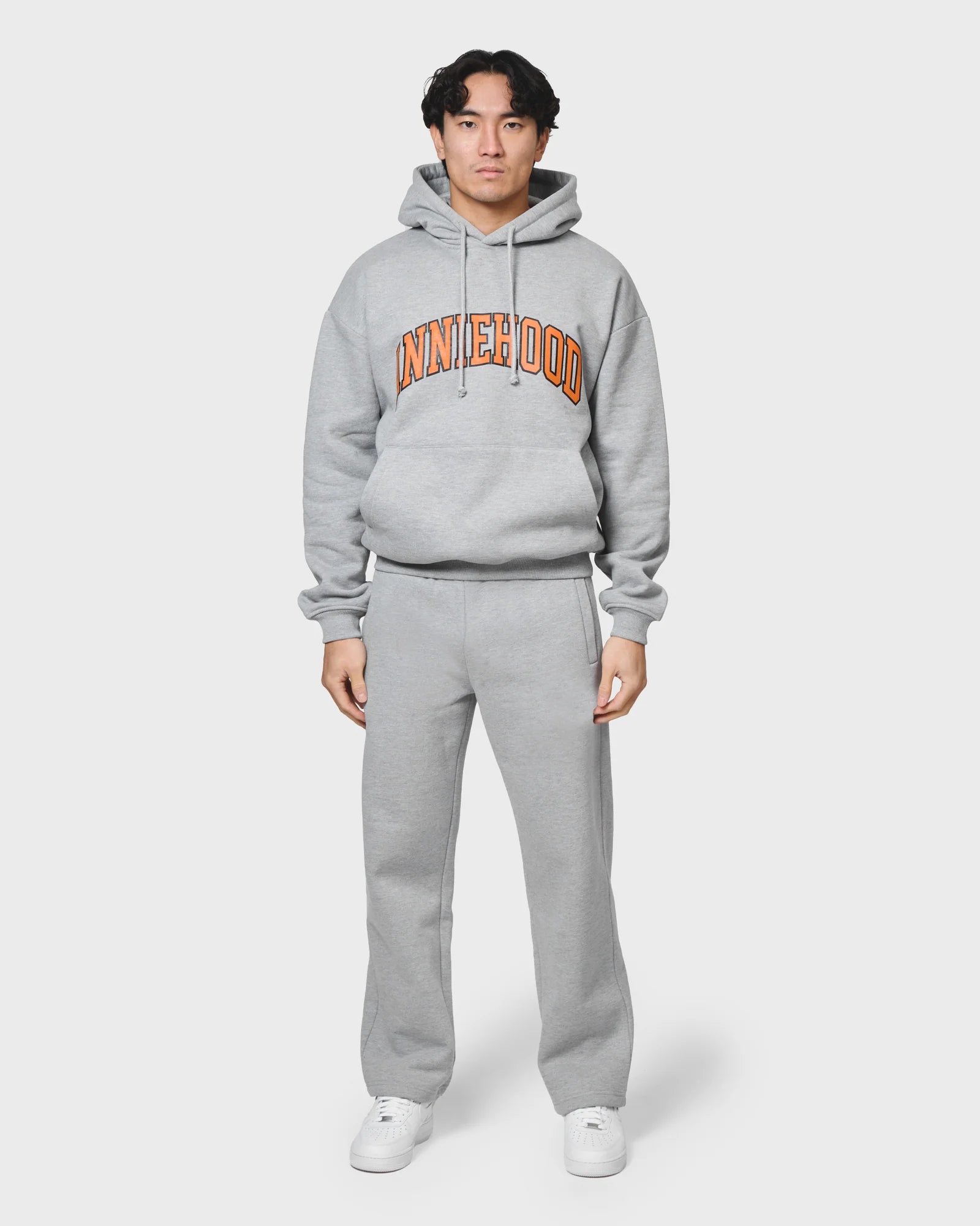 Annie Hood College Arch Hoody Grey/Orange