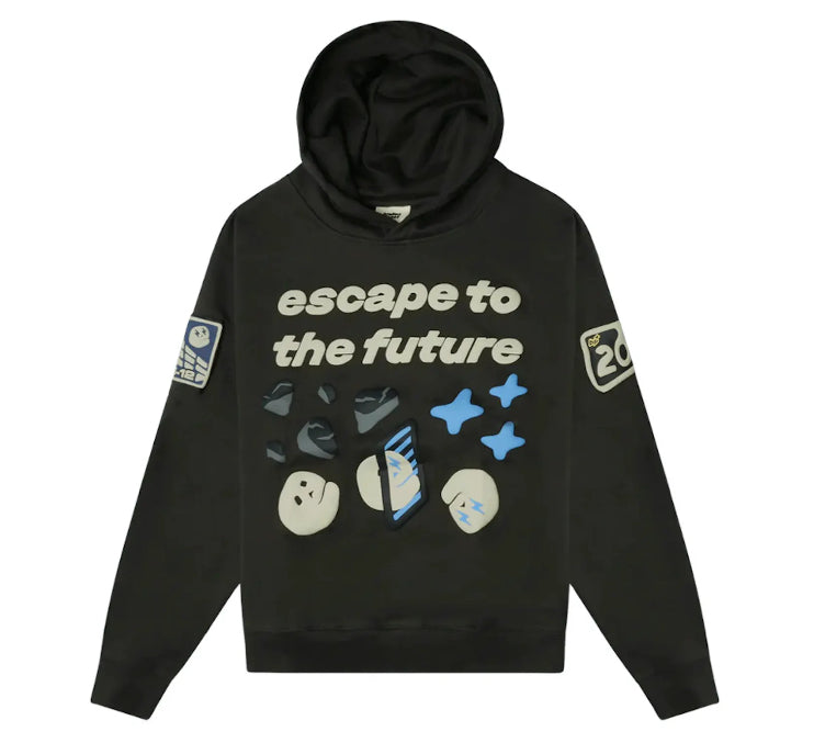 Broken Planet Escape To The Future Hoodie ‘Soot Black’