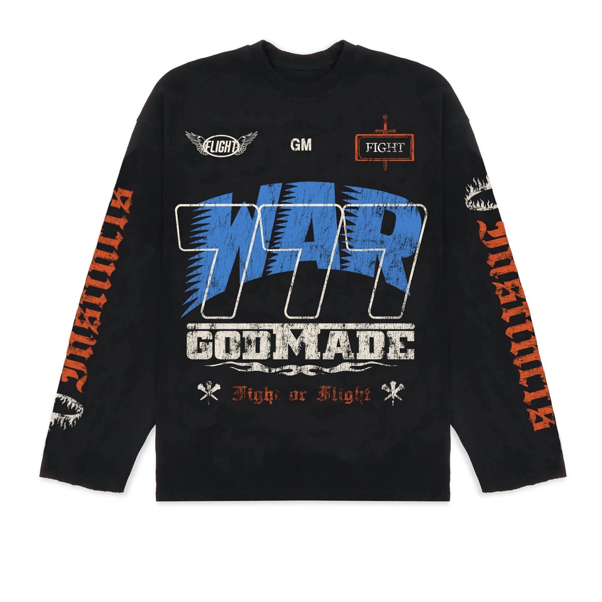 Godmade War Logo Longsleeve Black