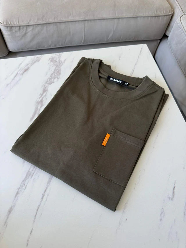 Studio By Charles Tee Khaki T Shirt