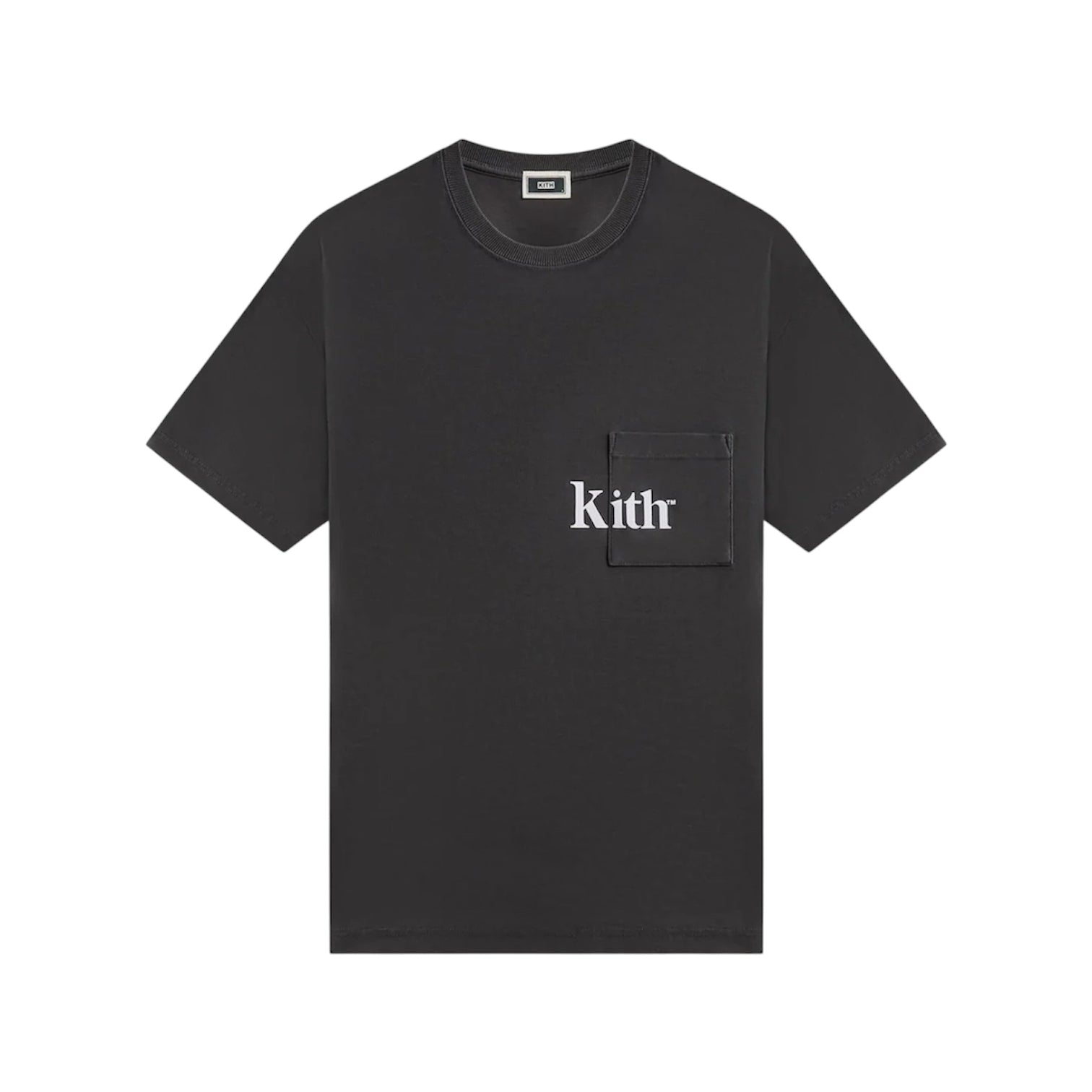 KITH QUINN TEE WASHED BLACK/WHITE