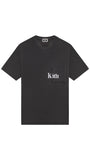 KITH QUINN TEE WASHED BLACK/WHITE