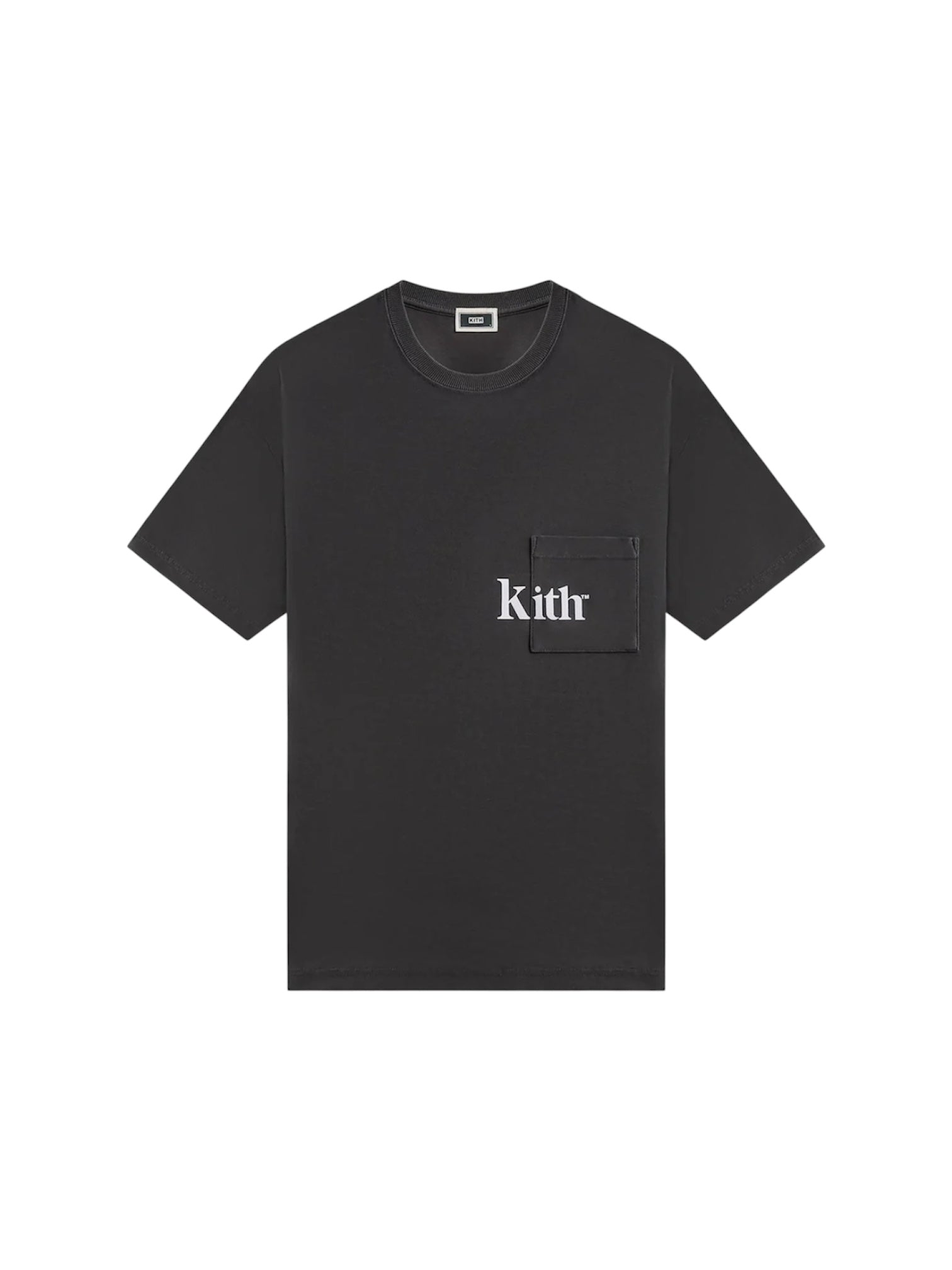 KITH QUINN TEE WASHED BLACK/WHITE