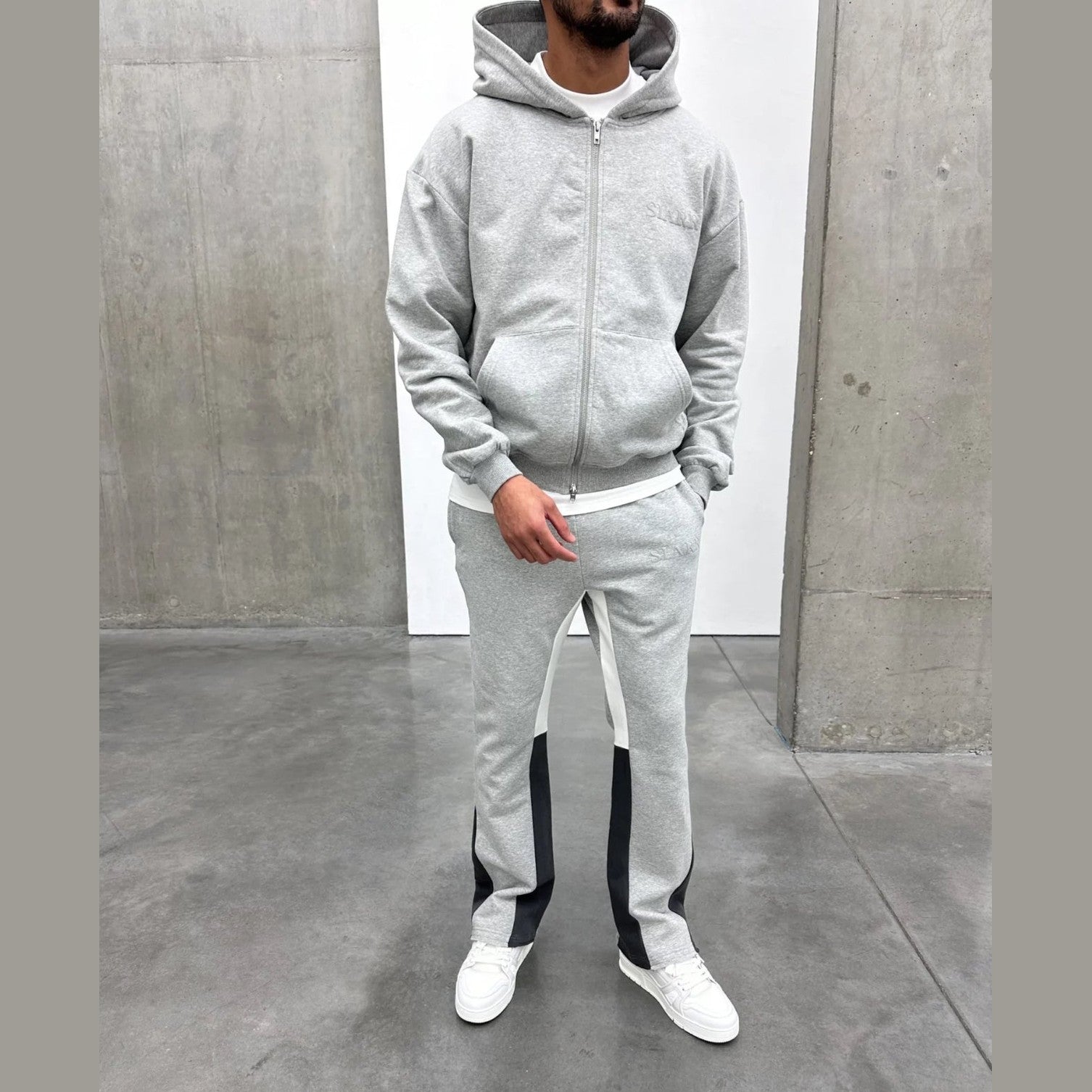 Siarr Zip Hoodie ‘Light Grey’