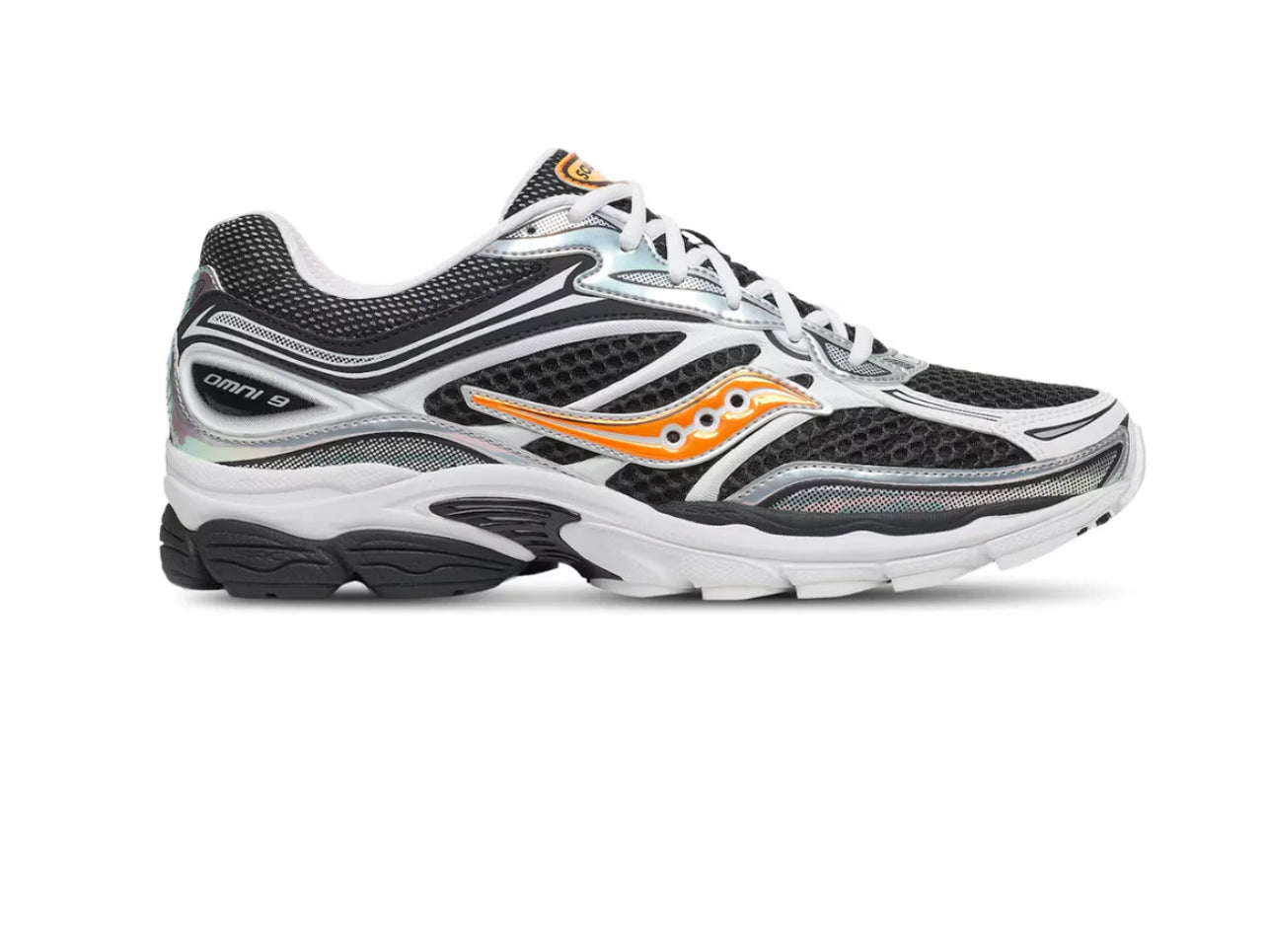 SAUCONY Progrid Omni 9 Speed Shades White Black Orange