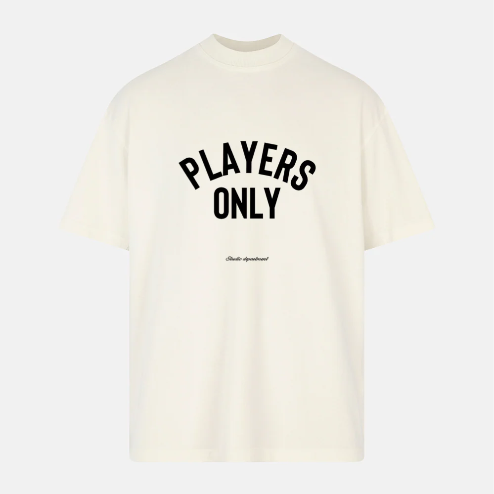 Players Only Ecru Studio Tee